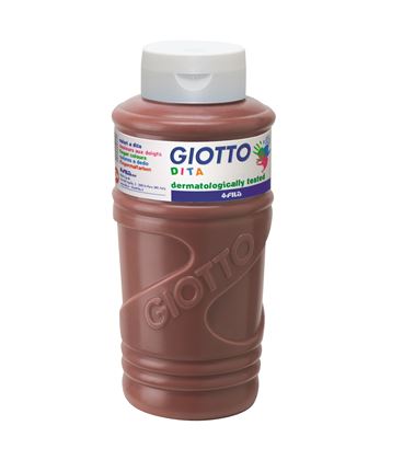 Pintura dedos 750ml marron giotto 536028 - 111505