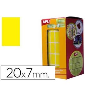 Gomet rollo rectangular 20x7mm amarillo apli 4879 - 4879
