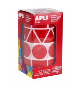 Gomet rollo formas surtido grande rojo apli 11163 - 11163