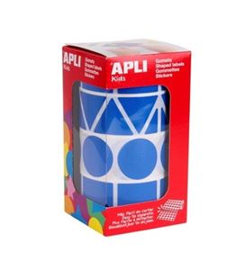 Gomet rollo formas surtido grande azul apli 11162 - 11162