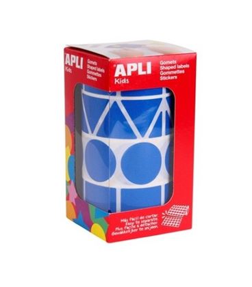 Gomet rollo formas surtido grande azul apli 11162 - 11162
