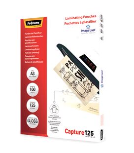 Bolsa plastificacion a3 125 micras c.100 fellowes 5307506 - 5307506