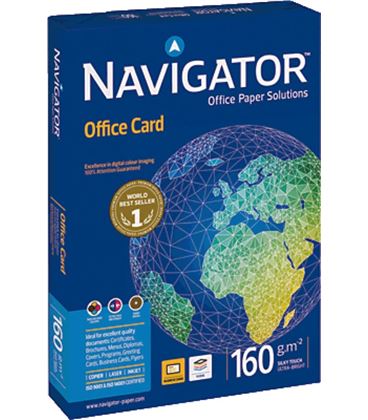 Papel a4 250h 160grs blanco office card navigator 381377 - NAVIGATOR 160GR