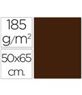 Cartulina 50x65cms 25h 185grs chocolate guarro 200040242