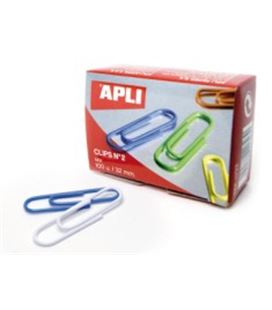 Clips 32mm color surtido nº2 apli 11723 - AP11723