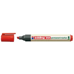 ROTULADOR PERMANENTE BISELADA ROJO MARKER EDDING 22-02