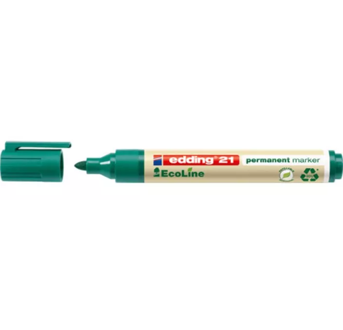 ROTULADOR PERMANENTE VERDE MARKER EDDING 21-04