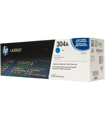 Toner laserjet cyan cc531a hp - 12333