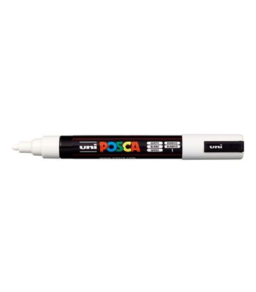 Rotulador 2,5mm blanco "1" pc-5m posca uni 916254 - 152637000_2