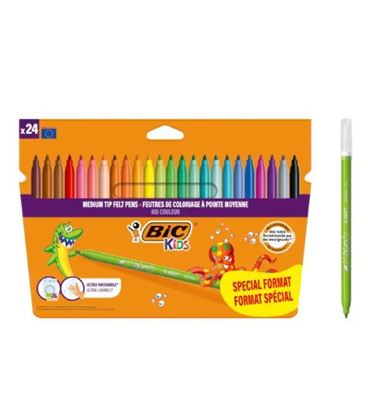 Rotulador escolar punta media kid couleur c.24 bic 329256 9117373 - 9117373
