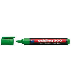 Rotulador permanente punta conica recargable verde edding 300-04 - 190975