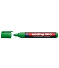 Rotulador permanente punta conica recargable verde edding 300-04