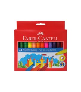 Rotulador escolar pens jumbo 24u faber 554324 000703