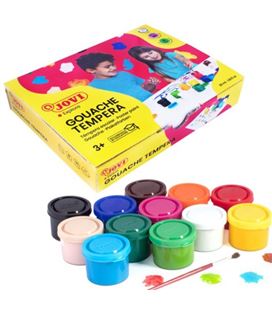 Tempera escolar 35ml 12 colores surtidos jovi 512 - 512