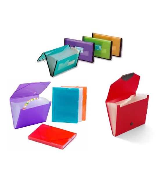 Carpetas Clasificadoras de PVC o PP