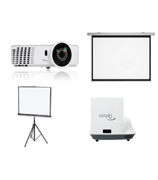 Proyectores y Pantallas