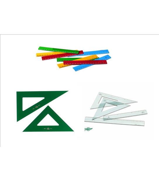 Reglas, Escuadras y Cartabones